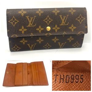 Louis Vuitton Monogram International Wallet authentic good condition TH0995